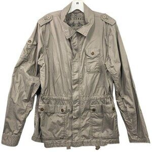 Red Herring By Debenhams UK 100% Cotton Lightweight Field Jacket - Khaki, Sz Med